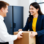 Solving a Delivery Issue**

"A friendly customer service representative, fully clothed in professional attire, assisting a smiling customer with a delivery problem. The scene is set in a bright, modern office with packages in the background.  Emphasis on helpfulness and positive interaction.  Safe for work, appropriate content, perfect anatomy, natural proportions, professional, modest, family-friendly."

**